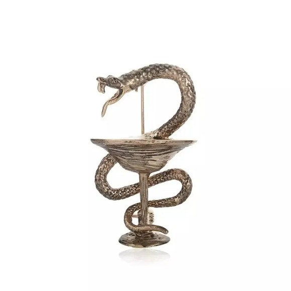 Memorial Cup with Snake Brooch - Picture 4 of 4